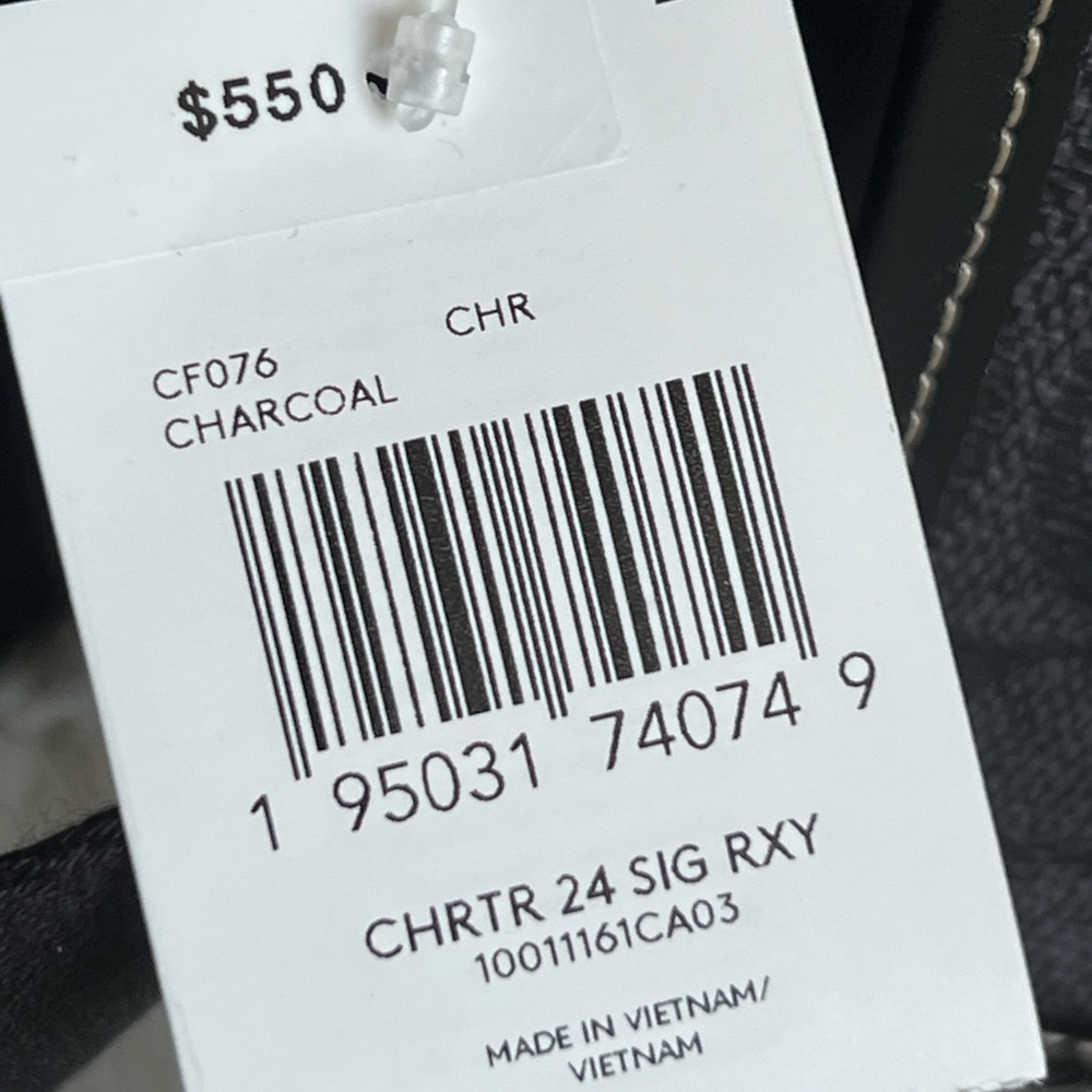 💰SOLD - CF076 - Coach Charter Crossbody 24 Signature Canvas with Rexy - Picture 9 of 13